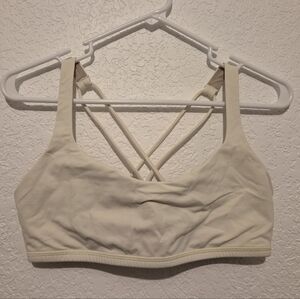 Lululemon Free To Be Bra - Size: 10 Yellow / Very Light Green Color
